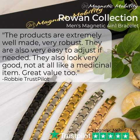 "The products are extremely well made, very robust. They are also very easy to adjust if needed. They also look very good, not at all like a medicinal item. Great value too." -Robbie TrustPilot