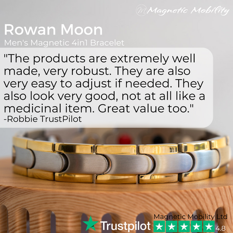 "The products are extremely well made, very robust. They are also very easy to adjust if needed. They also look very good, not at all like a medicinal item. Great value too." -Robbie TrustPilot