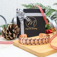 Men's Copper Magnetic Bracelet - Gift idea for Dad for Christmas