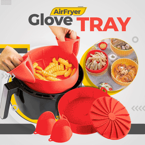 AirFryer Silicone Pot Square Air Fryers Oven Baking Tray Bread Fried  Chicken Pizza Basket Mat Replacemen Grill Pan Accessories - AliExpress