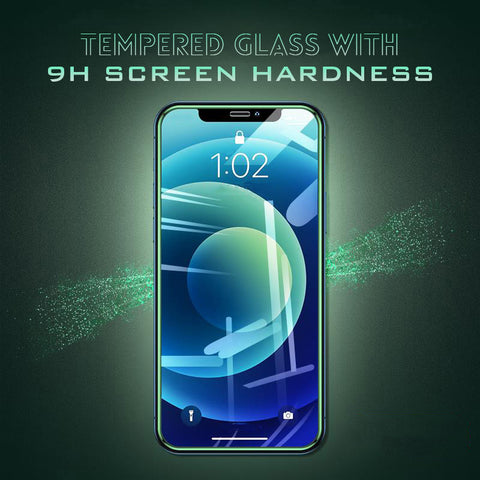 Luminous Glowing Tempered Glass Screen Protector Film Tempered Glass Full Cover Silicone Edge For 11Pro XS 12 13mini mobile tempered glass