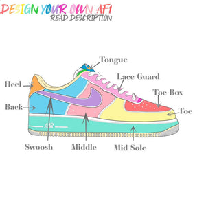 Nike Air Force 1 Custom Shoes Rose Butterfly Men Women Kids All Sizes – Rose Customs, Air Force 1 Shoes Sneakers Design Your Own AF1