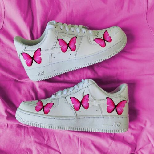 pink butterfly air force 1