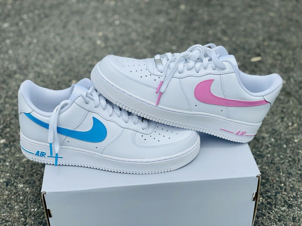 instante extraño Articulación Air Force 1 Custom Low Gender Reveal Shoes Baby Blue & Pink All Sizes –  Rose Customs, Air Force 1 Custom Shoes Sneakers Design Your Own AF1