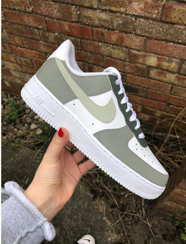 Spring Custom Nike Air Force 1 Custom Color Sage Green Any 