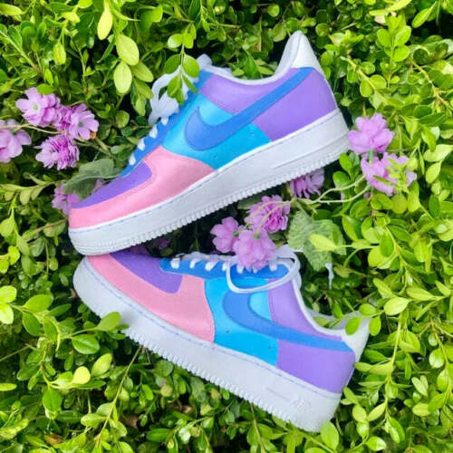 Air Force 1 Custom Low Candy Pastel Pink Purple Blue Shoes Men Women K –  Rose Customs, Air Force 1 Custom Shoes Sneakers Design Your Own AF1
