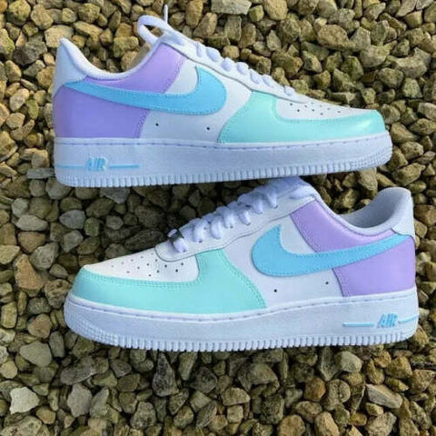 Cotton Candy AF1 💪🏽😈🍬 #custom #satisfyingvideo #customshoes