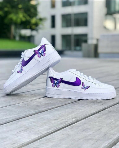 Prince Collectible Custom Nike Air Force 1 Shoes White Low - Bandana Fever
