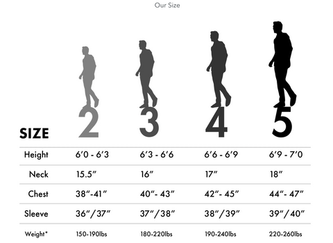 William Mahoney Size Chart