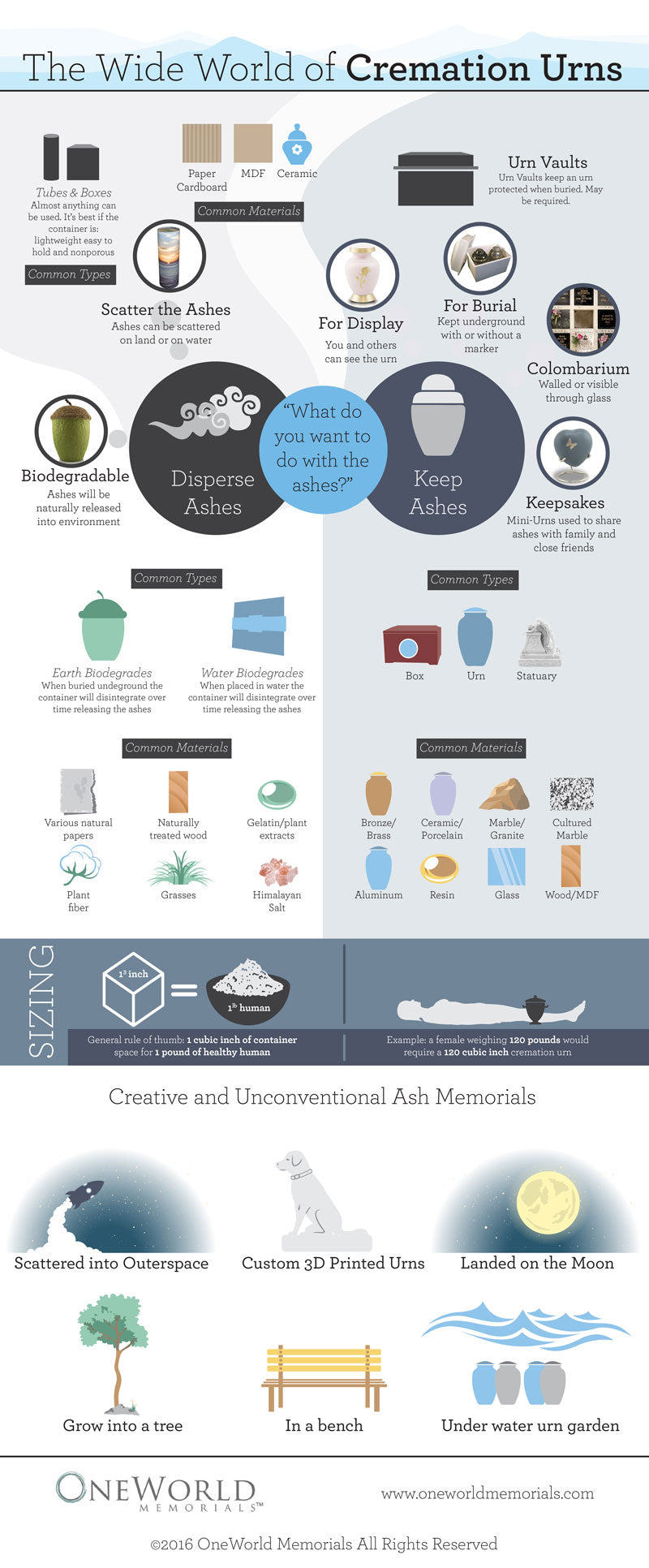 Wild World of Cremation Urns Info-Graphic
