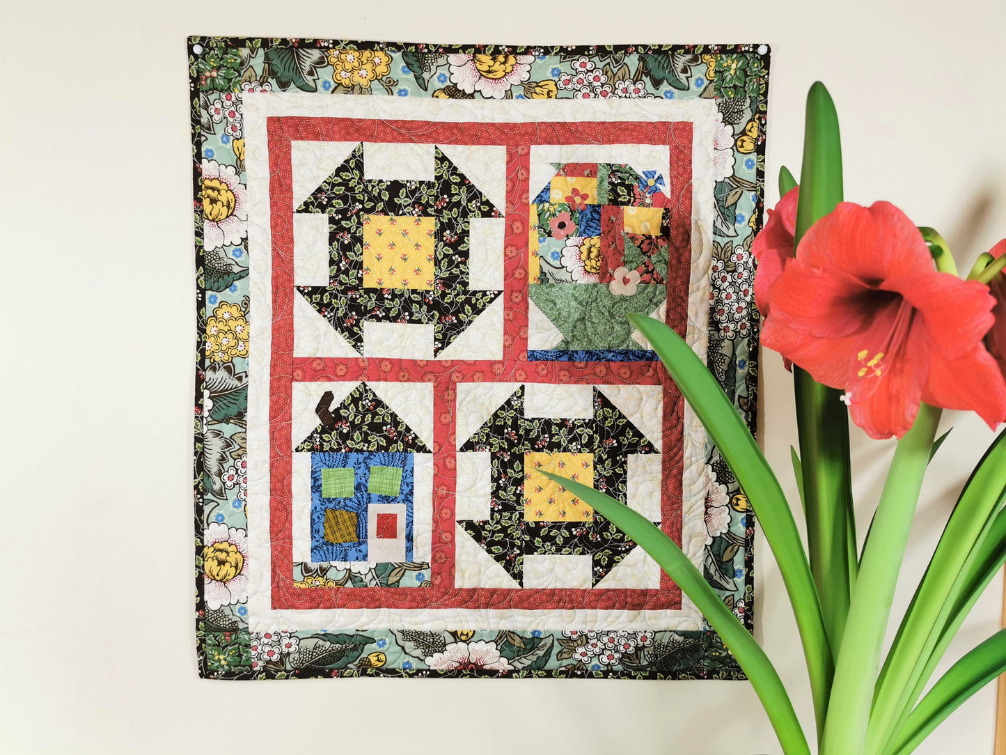 Flower Theme Wall Hanging