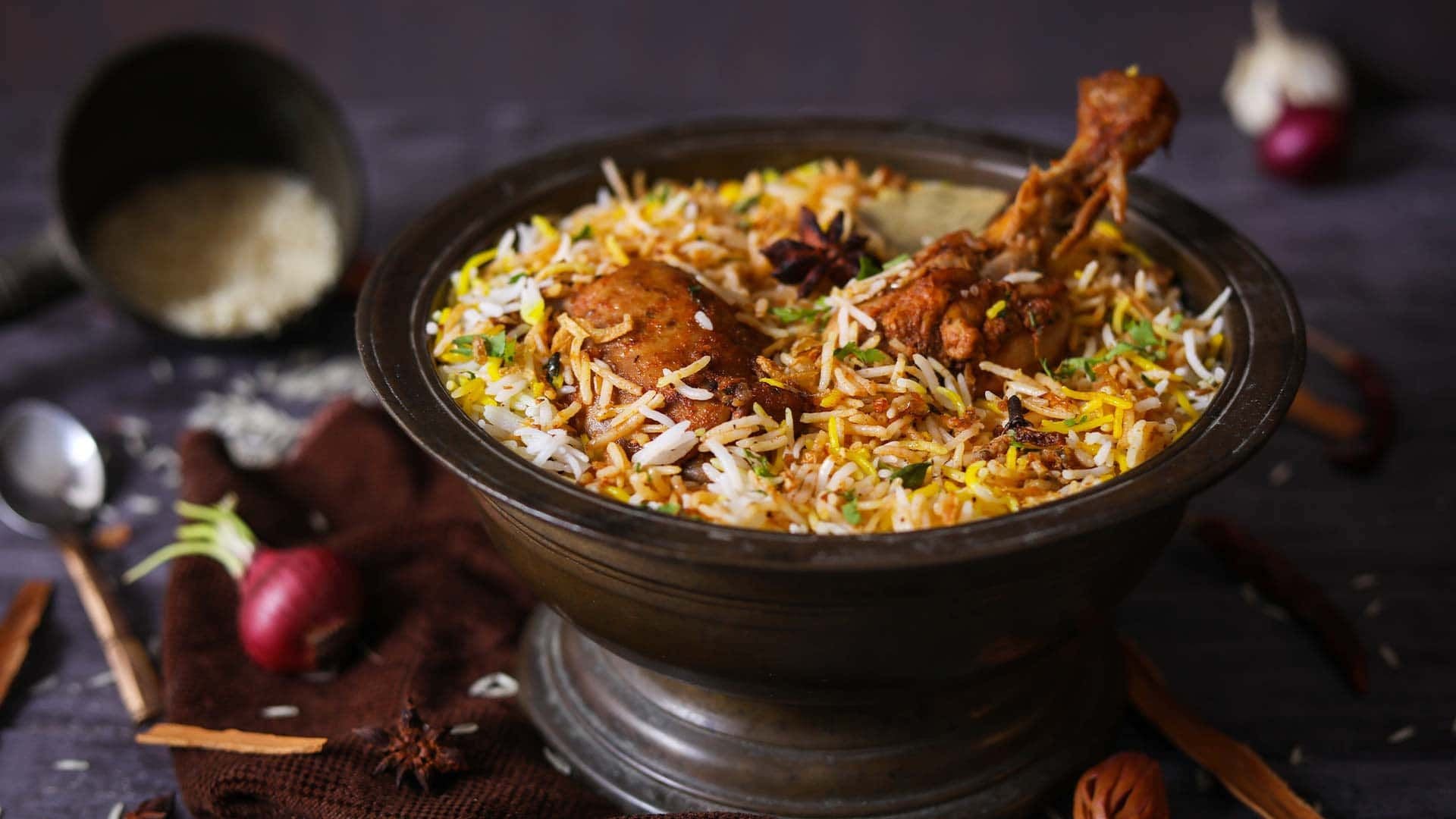 Chicken Leg Biryani – Raabta Biryani