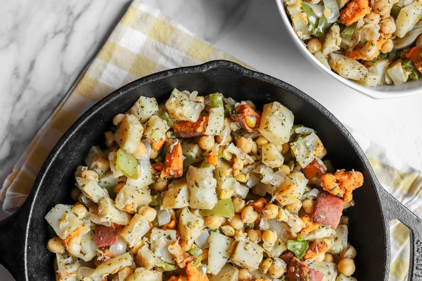 Vegan Potato and Chickpea Hash