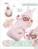 63636  Llorens Girl Pink Bunny Doll 36cm - Fallons Toys&Shoes - Llorens