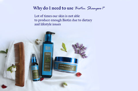 blue nectar biotin and green tea hair care products