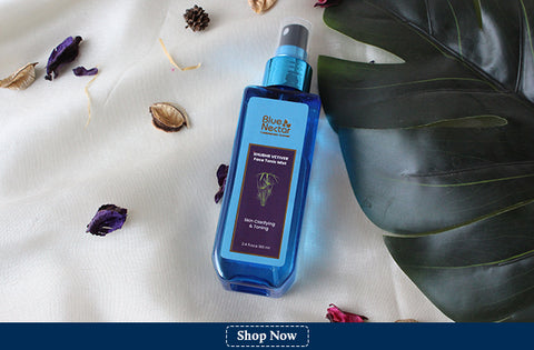 Blue Nectar vetiver face tonic