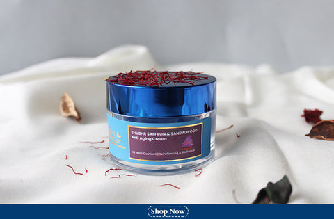 Blue nectar saffron and sandalwood anti aging cream