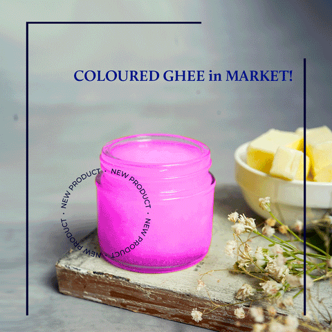 Coloured ghee in the market