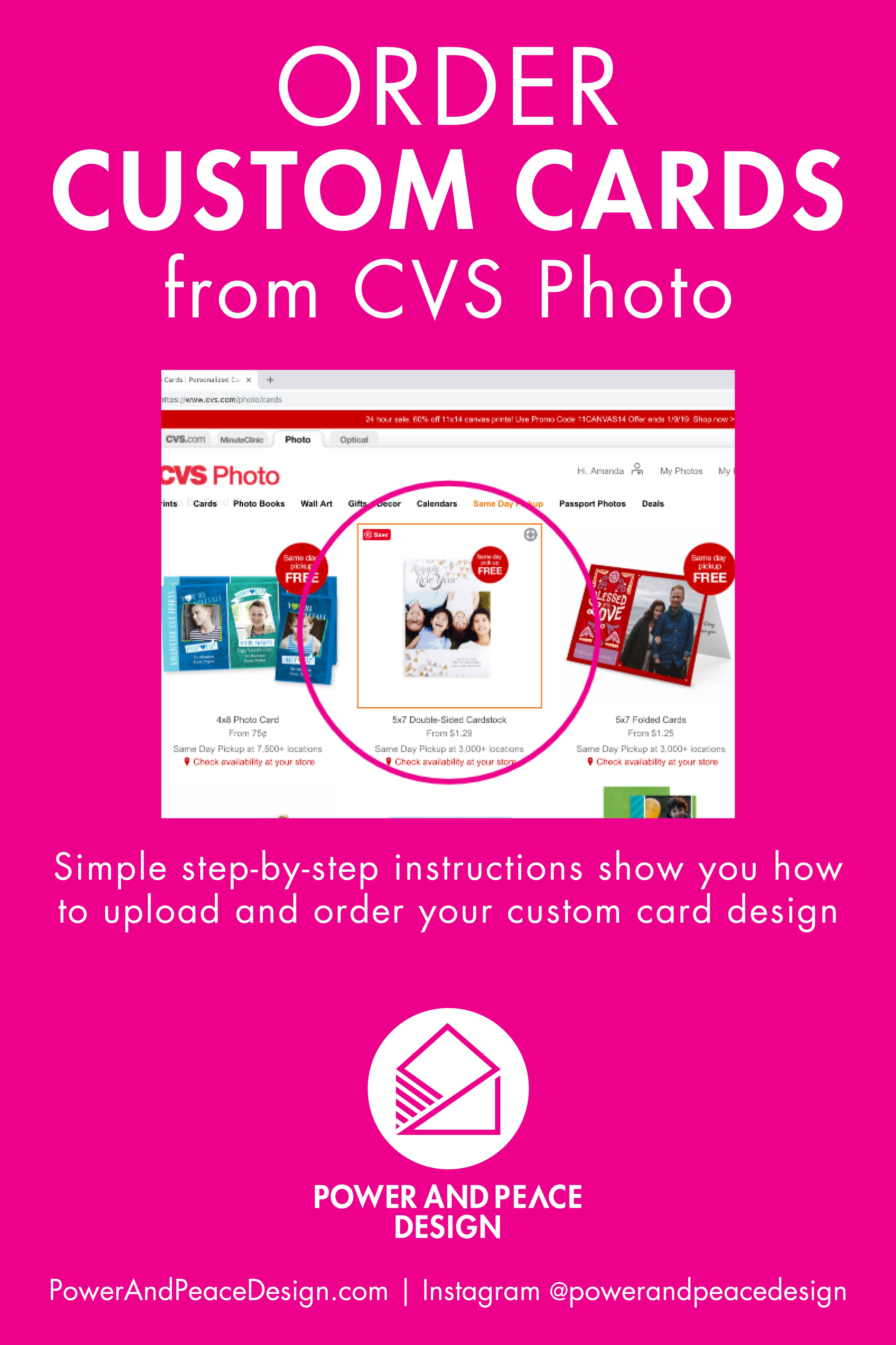 Note Cards - Make Personalized Note Cards Online at CVS Photo