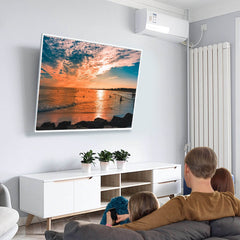 tilting TV wall mount in the living room