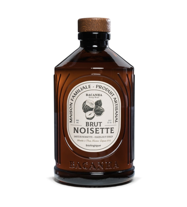 Bacanha Raw Hazelnut Syrup - Organic - 13.5 oz.