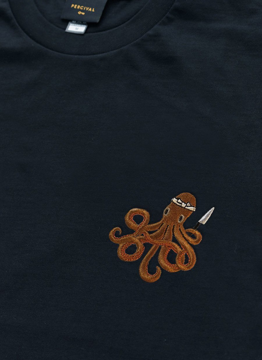 T Shirt Itamae Octopus Navy