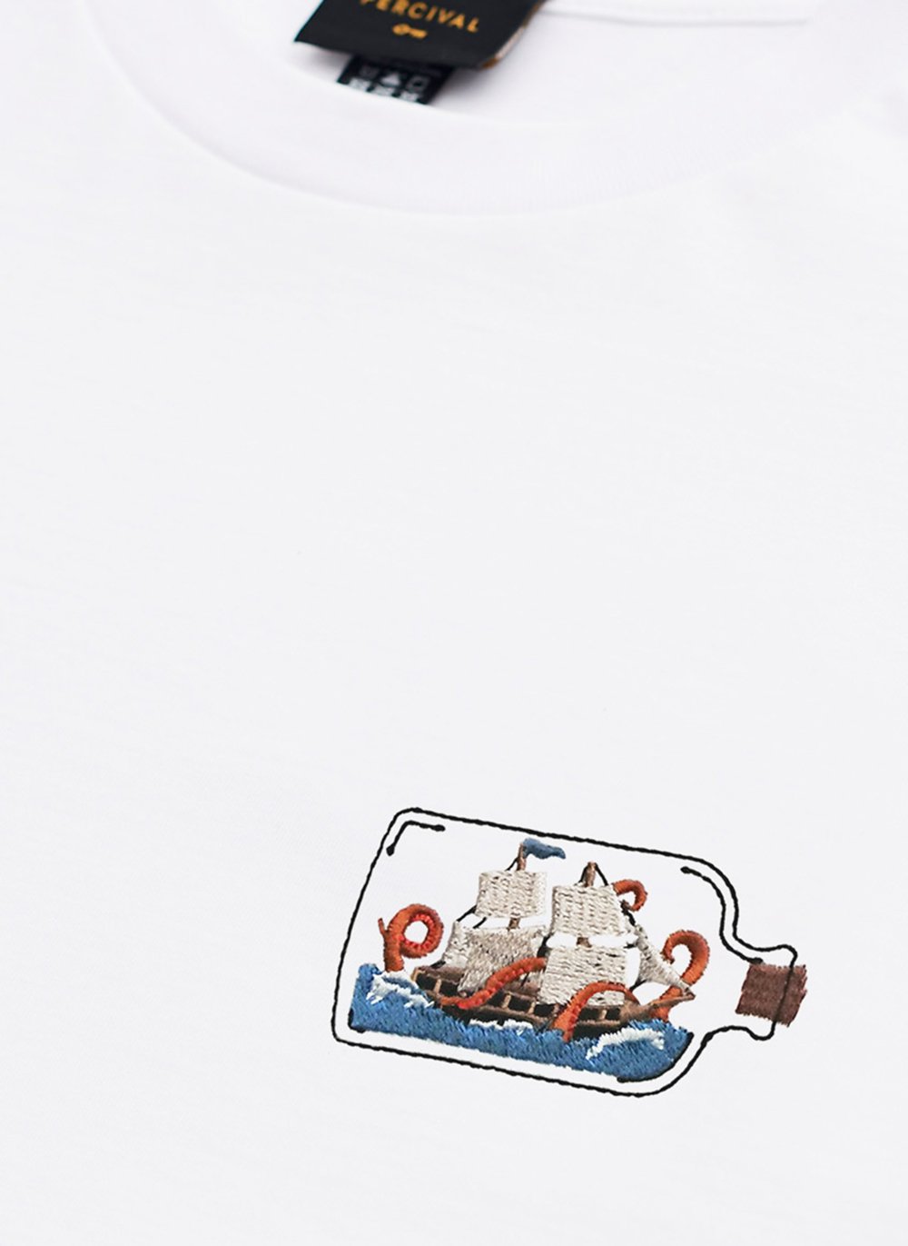 T Shirt Kraken Bottle White