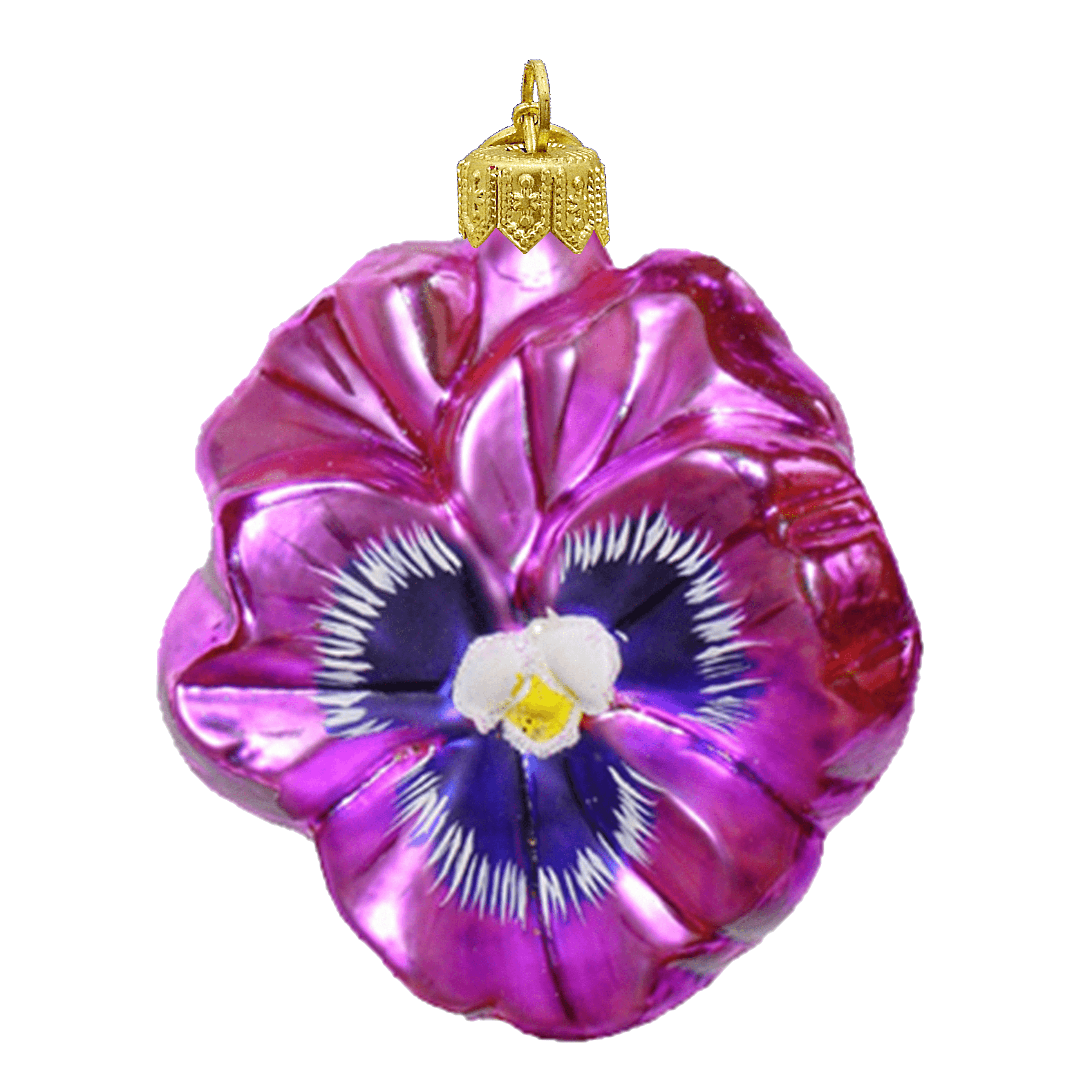 Pink Pansy Ornament | Adler's of New Orleans