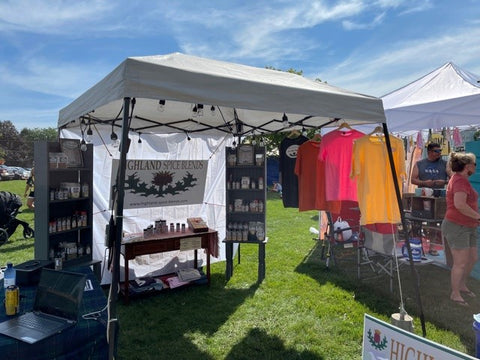 HSB's Set up for Flea on the Flat River 2021, Lowell MI