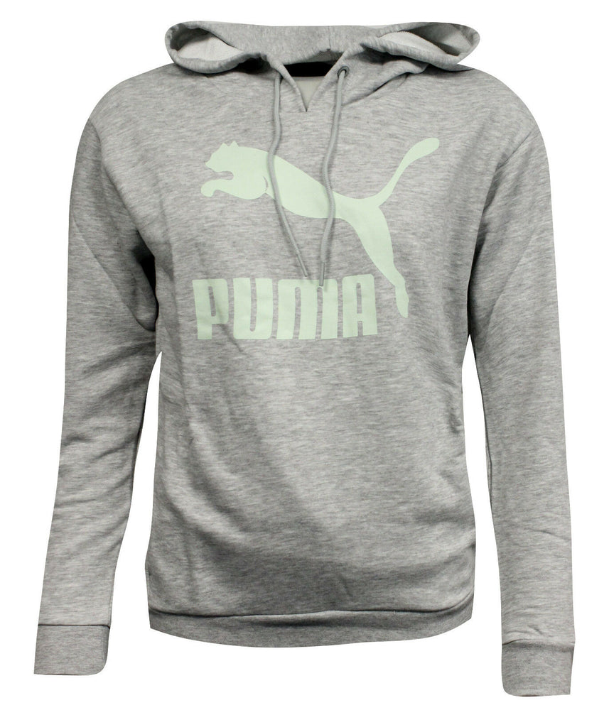Puma NO.1 Logo Womens Hoodie Long Sleeved Jumper Grey 571318 04 EE166 ...