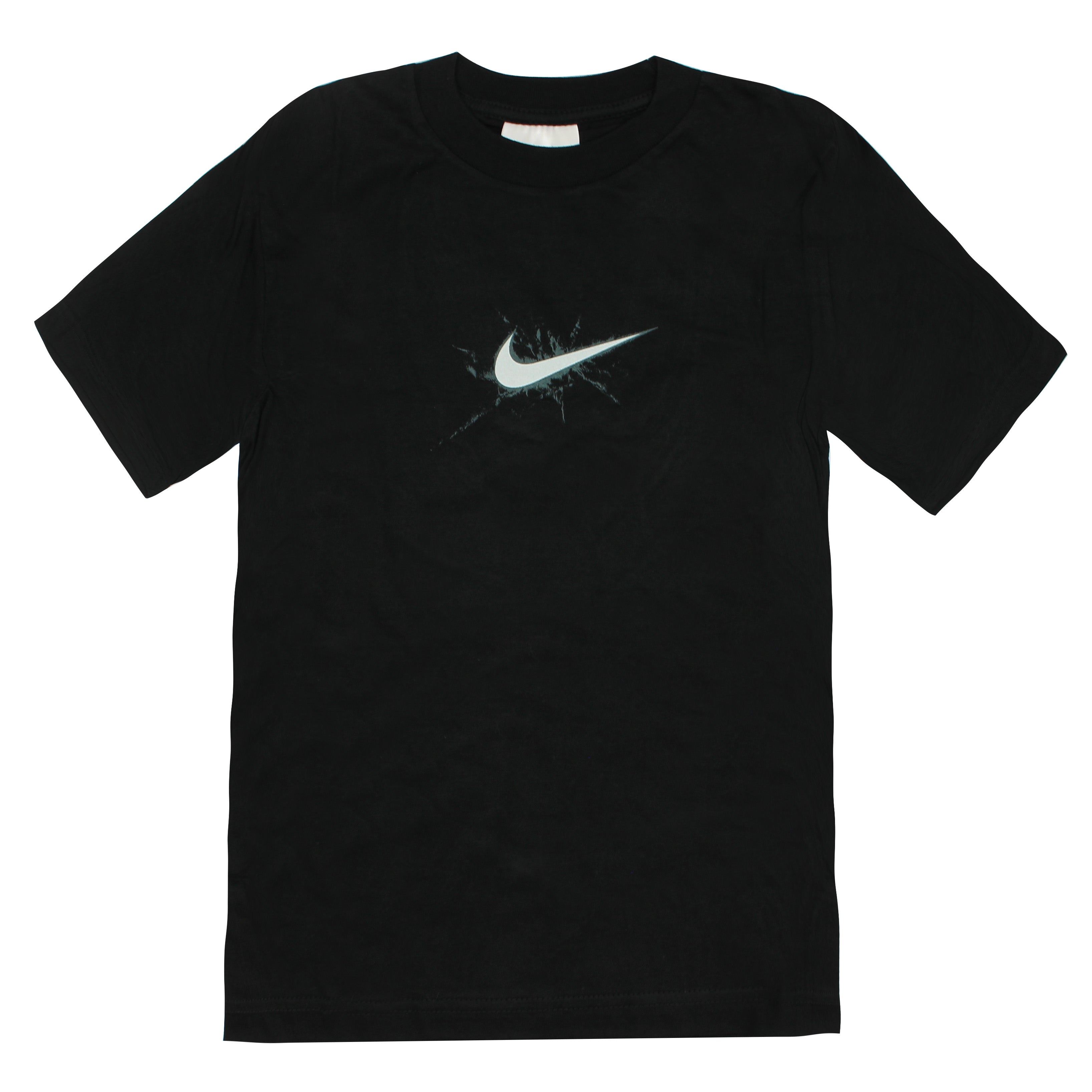 VINTAGE NIKE PLAIN LOGO BLACK BOYS T-SHIRT - S - BNWT – Sport It First