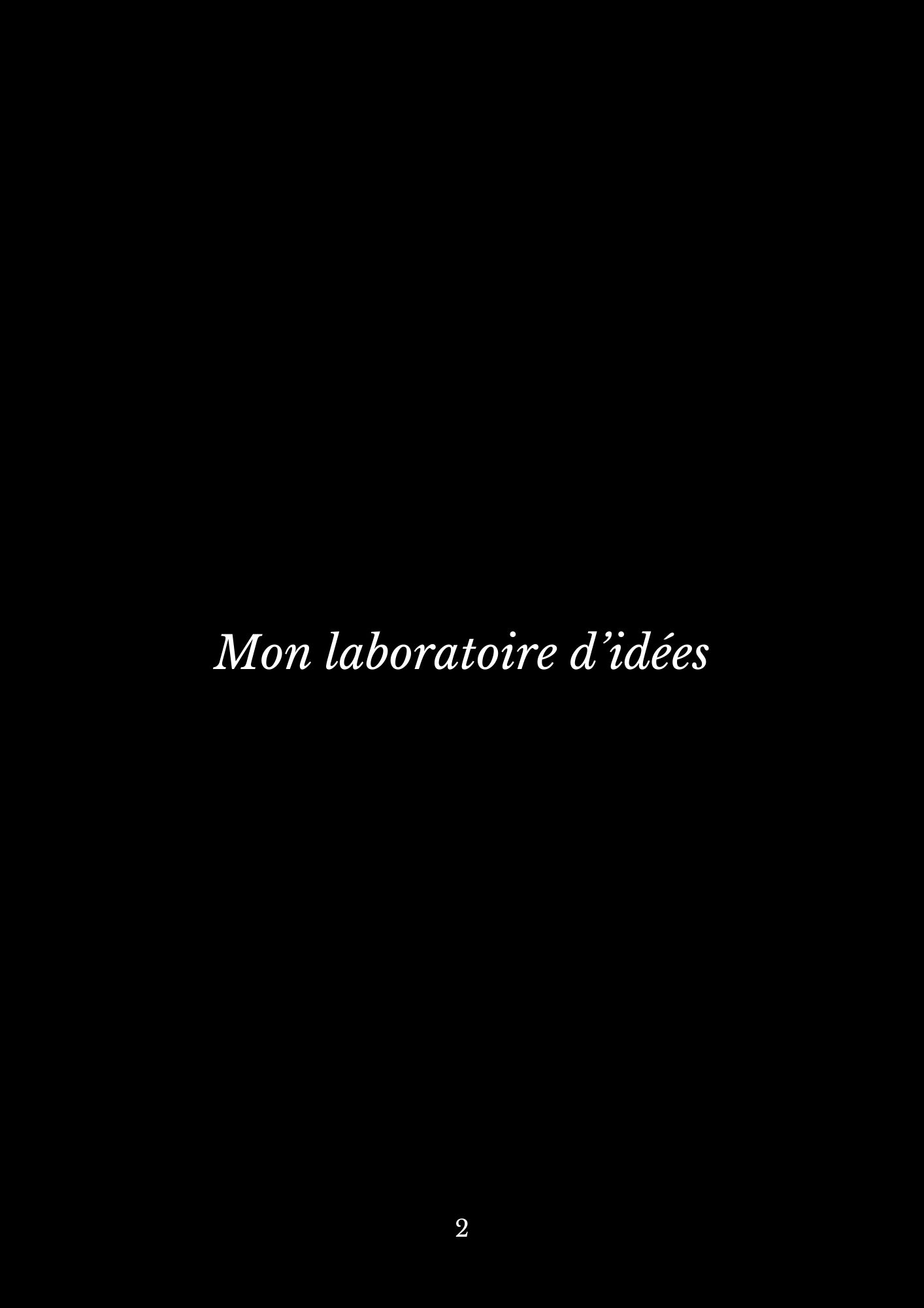 Titre de la nouvelle sur le parcours d'un jeune entrepreneur de montreal "mon laboratoire d'idées"