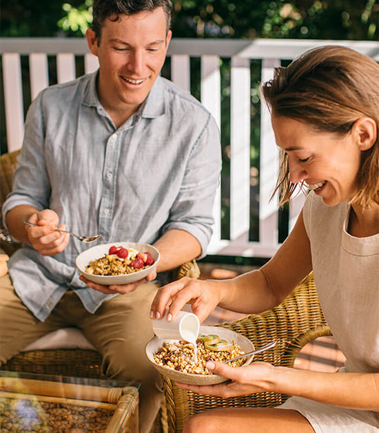 Sharing Brookfarm Muesli with Friends at Breakfast