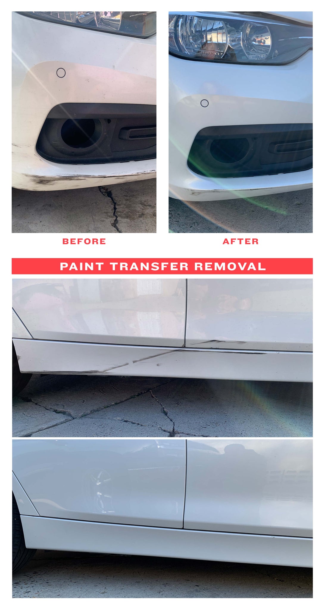 Removing Car Paint Transfer