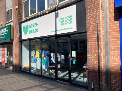 Our new GREEN HEART shopfront on Gateshead High Street