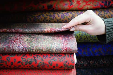 Sari material used for kantha