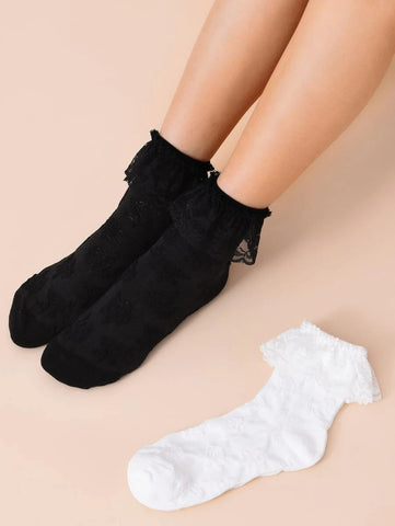 Lace Trim Socks – Te Fraai Diena