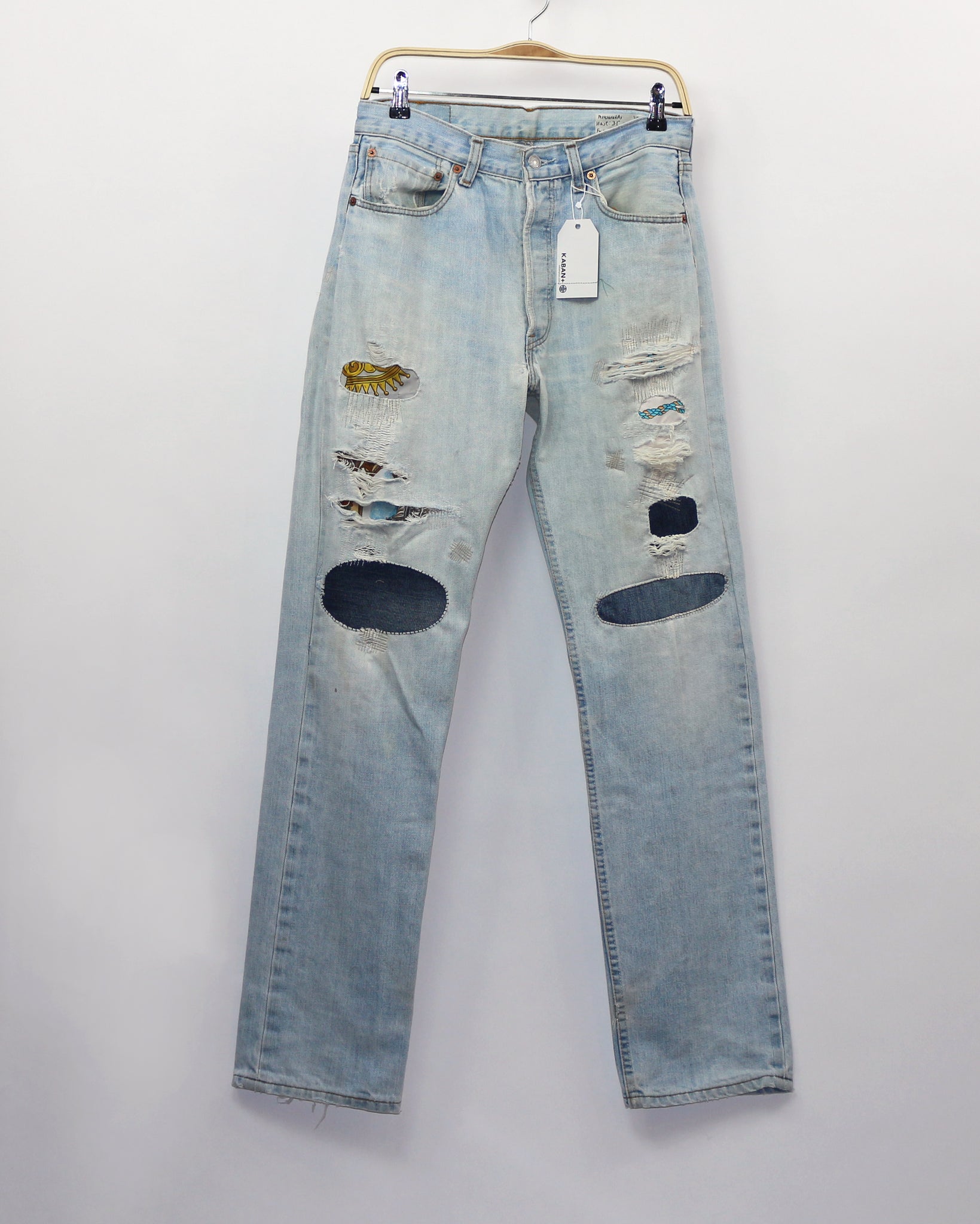 Vintage Levi's 501, Peek-a-Boo Jeans, fit as women's size 29 – kabanplus