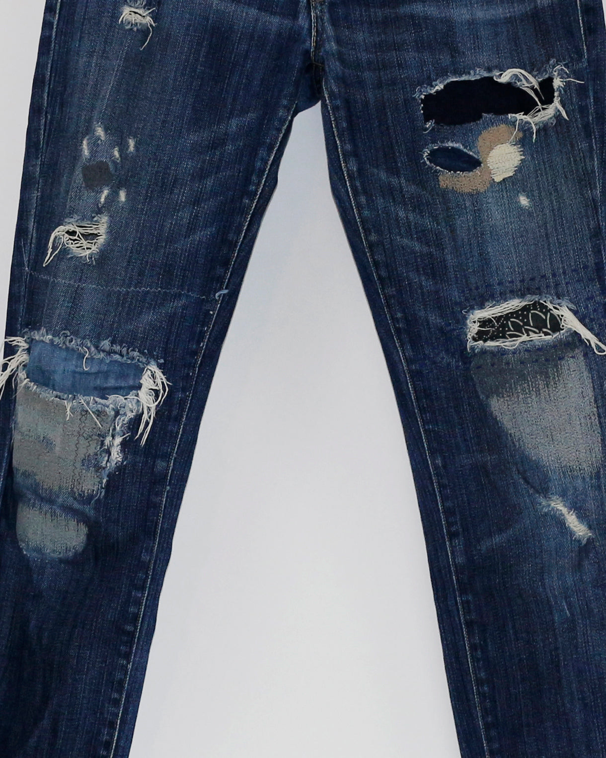 Japanese Boro, Sashiko Mending LEVI'S Capital E Straight jeans, Low Sk –  kabanplus