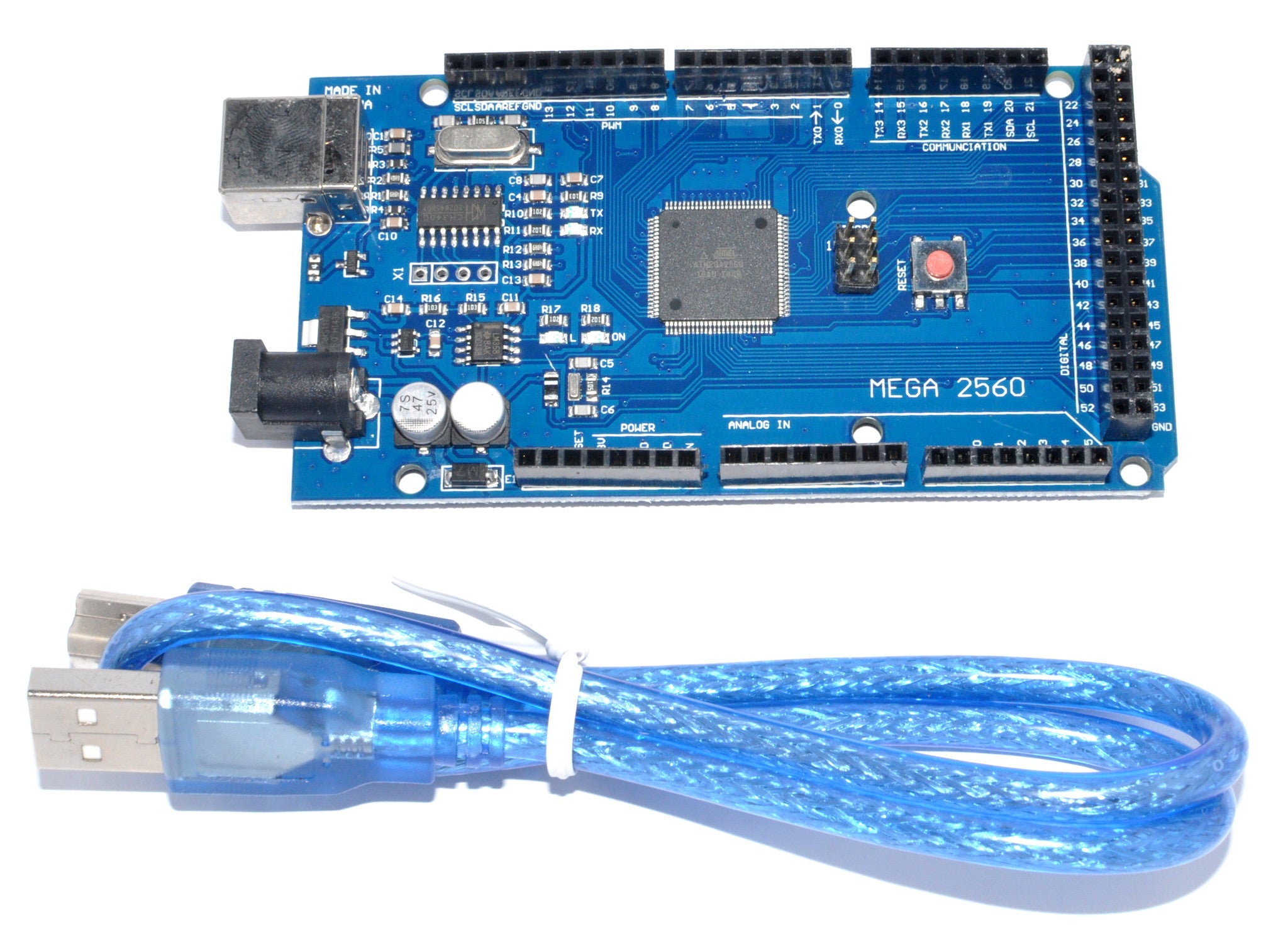 2560 r3. Mega 2560 r3. Ардуино мега 2560. Плата Arduino Mega 2560 r3. Контроллер Arduino Mega 2560 r3 + USB кабель.