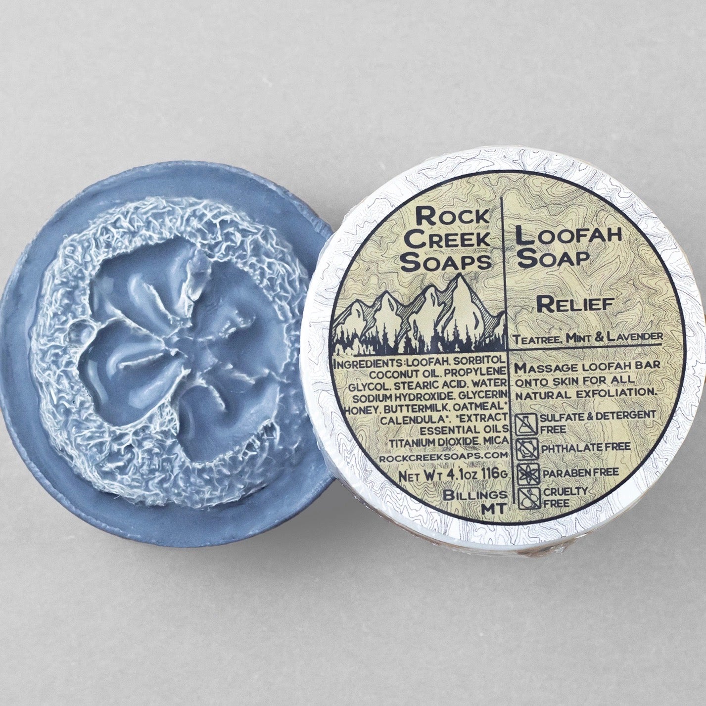 Loofah Soaps | Relief Peppermint, Lavender & Tea Tree