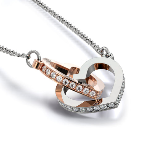 Interlocking heart necklace for Mom | Custom Heart Design