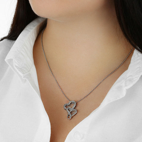 Double Heart Necklace for Women | Custom Heart Design