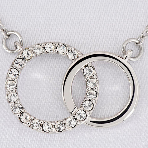 Circle Necklace for Bonus Mom | Custom Heart Design
