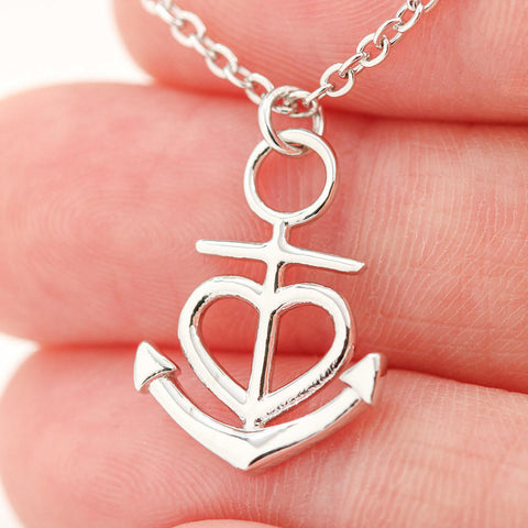 Anchor Necklace for Mom | Custom Heart Design