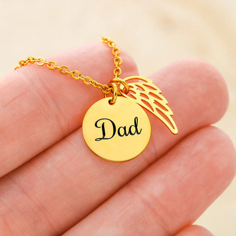 Dad Remembrance Necklace | Custom Heart Design