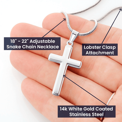 Boyfriend Cross Necklace | Custom Heart Design