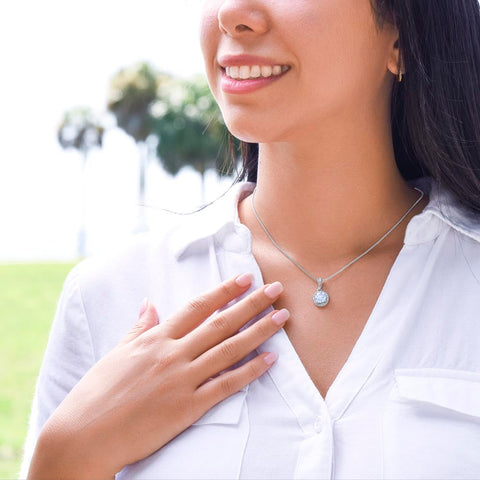 Daughter Solitaire Necklace | Custom Heart Design
