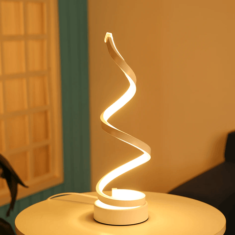 Luminária de mesa Led Espiral Moderna