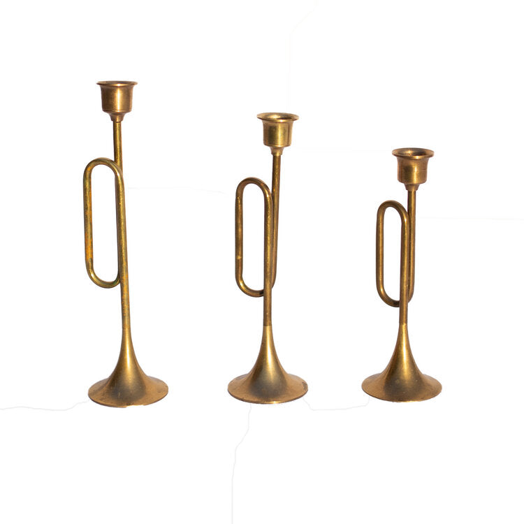 Misc. Brass Candlestick Holder (Various Sizes) – Wedding Rentals